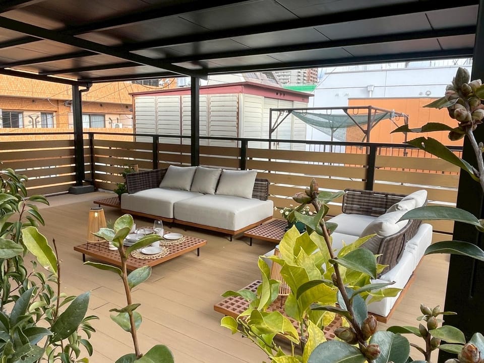 Garden, View (from property/room), Balcony/Terrace, Seating area, Garden view