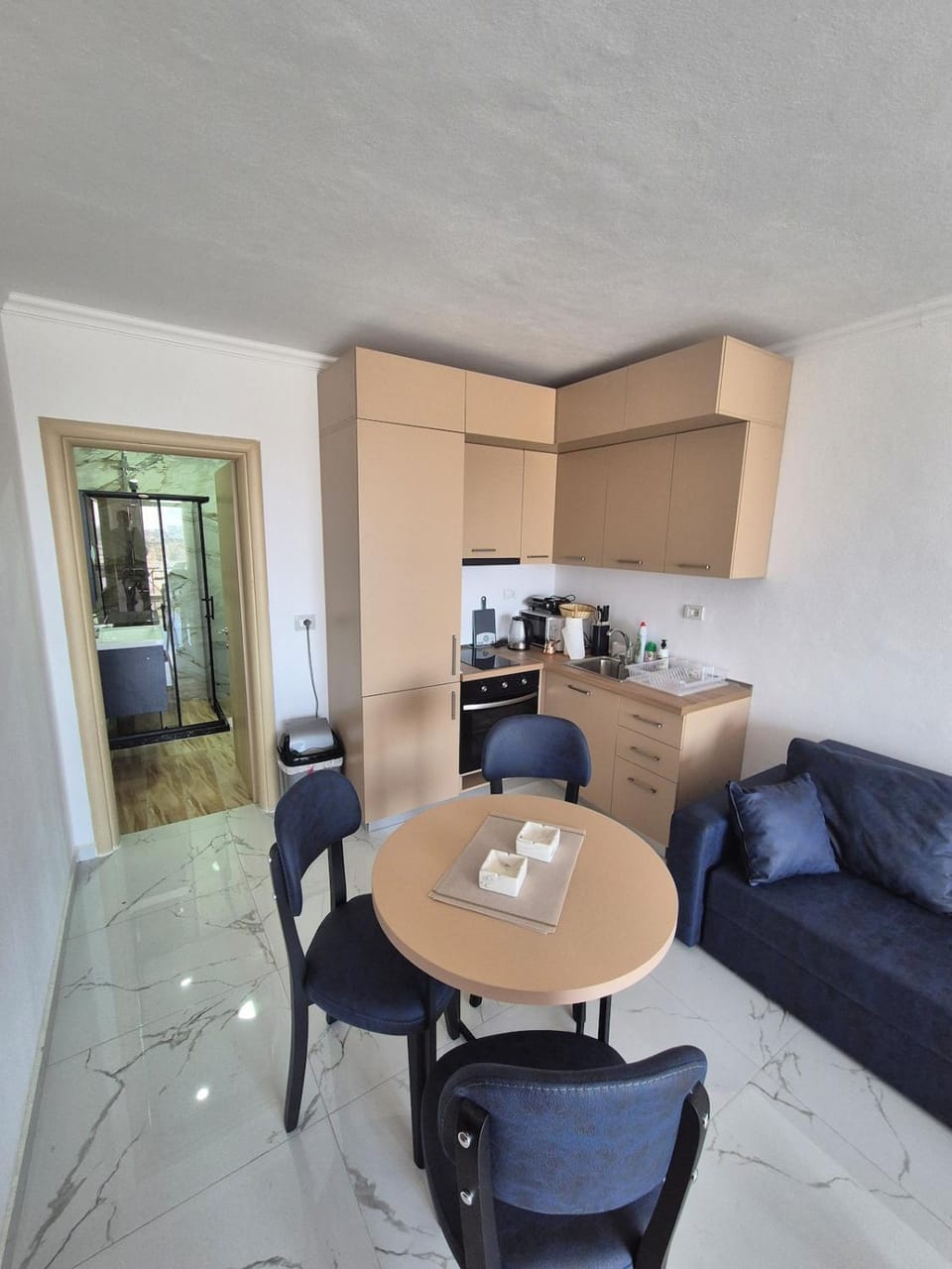 Cozy Sea View Studio 3 min walk to Beach Promenade Apartment in Tirana County, Albania