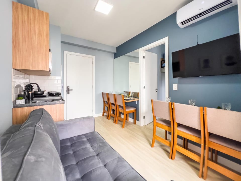 TV and multimedia, Kitchen or kitchenette, Living room, Dining area, minibar, air conditioner