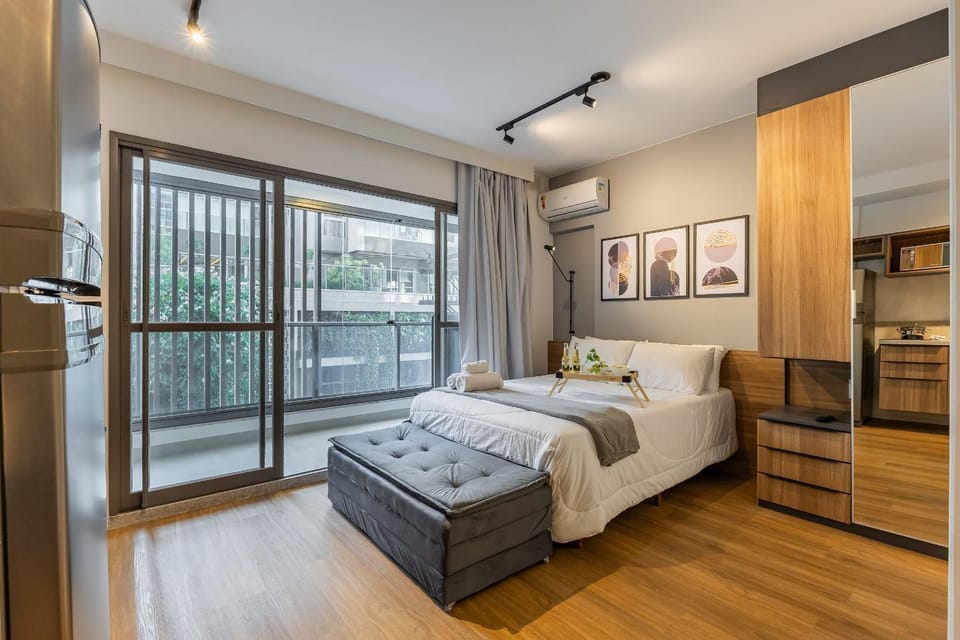 2002 Studio completo no Brooklin c/Ar Cond Apartment in Sao Paulo City