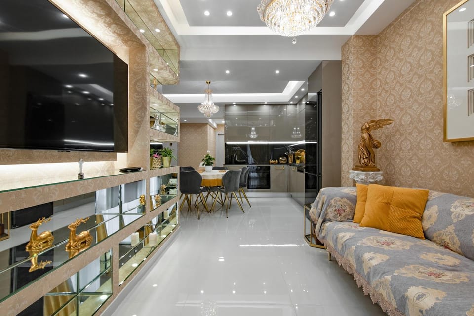 Living room, Dining area, kitchen
