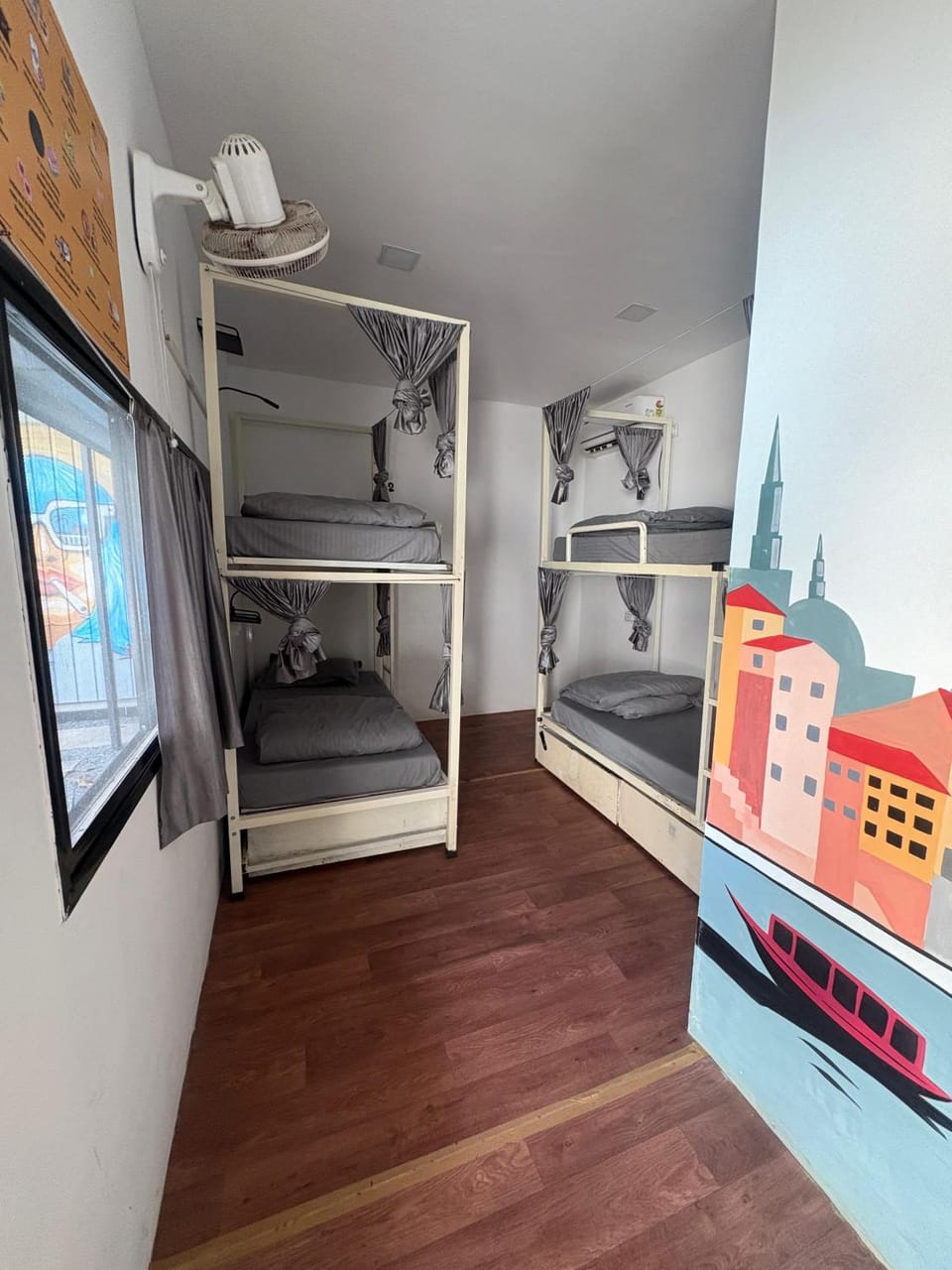 Bed, Bedroom, bunk bed, furniture, air conditioner