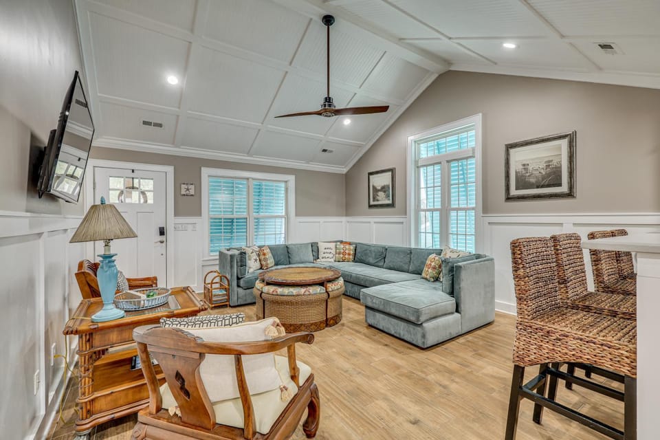 Walk to Beach & Parks! Coastal Haven in Oak Island House in Oak Island
