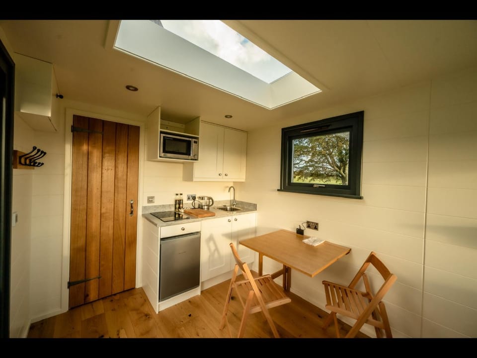 Laverock How Shepherds Hut with private hot tub Apartment in Copeland District