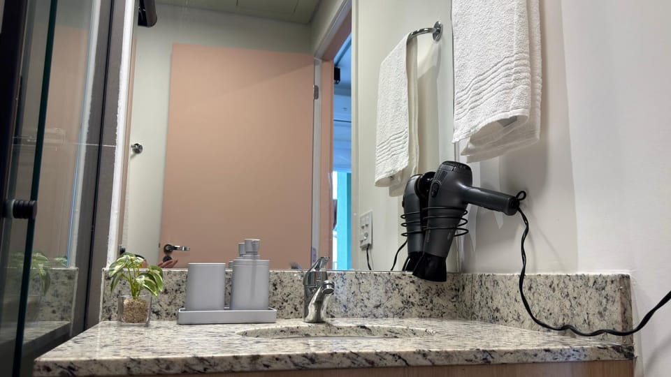 Bathroom, hair dryier