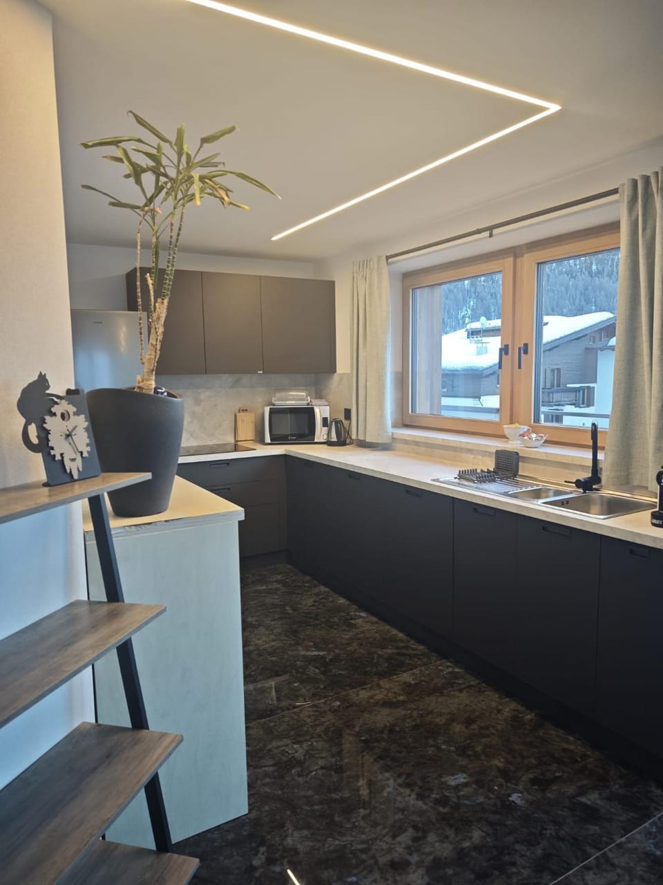 Kitchen or kitchenette, kitchen