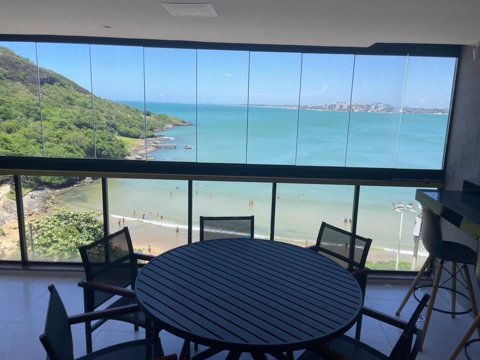 Natural landscape, View (from property/room), Beach, Sea view, Meals, furniture