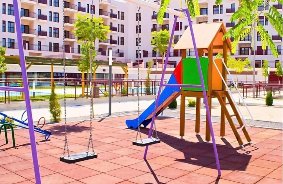 Children play ground, Pool view