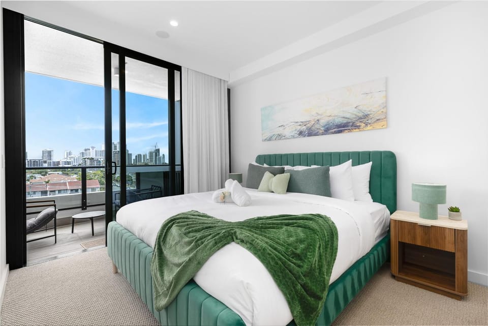 Bed, View (from property/room), Balcony/Terrace, Photo of the whole room, Bedroom, towels