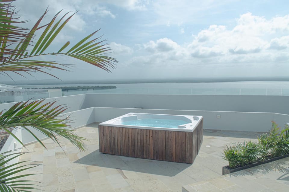 Property building, Lake view, Swimming pool