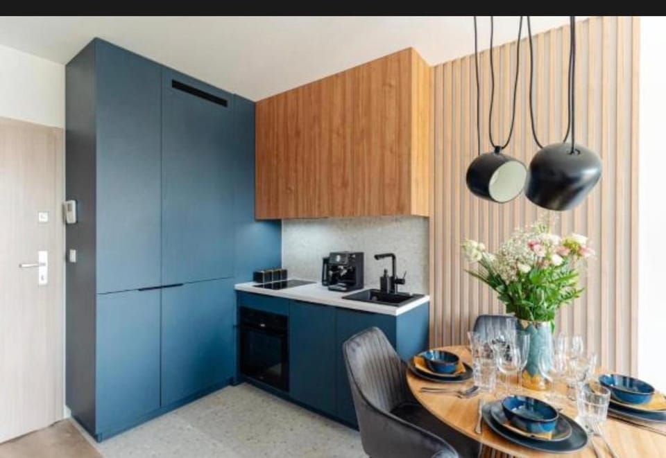 Coffee/tea facilities, Kitchen or kitchenette, Dining area, pet friendly, stove