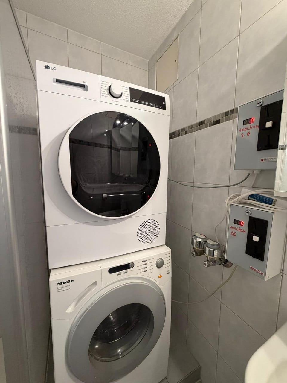 Shower, washing machine, dryer