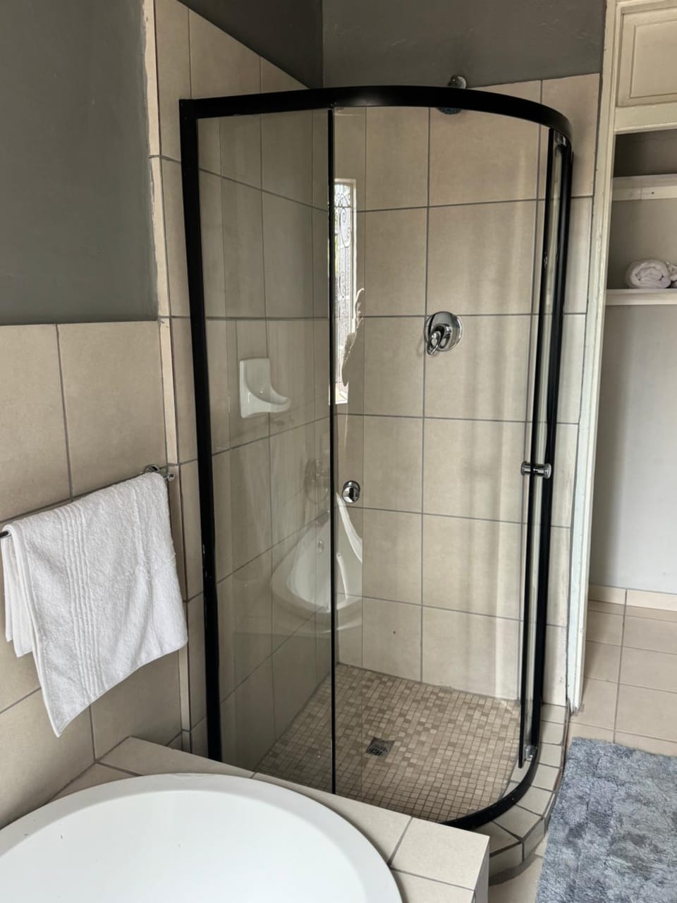 Shower, towels