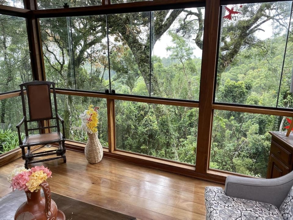 Natural landscape, Balcony/Terrace, Seating area, Garden view