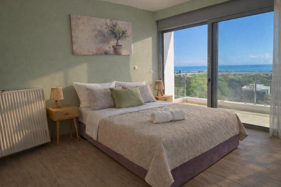 Alkion Villa Sea View, Olive Tree Garden & Spacious Terrace Villa in Rhodes