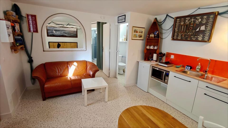 Kitchen or kitchenette, Living room, Seating area, oven, stove