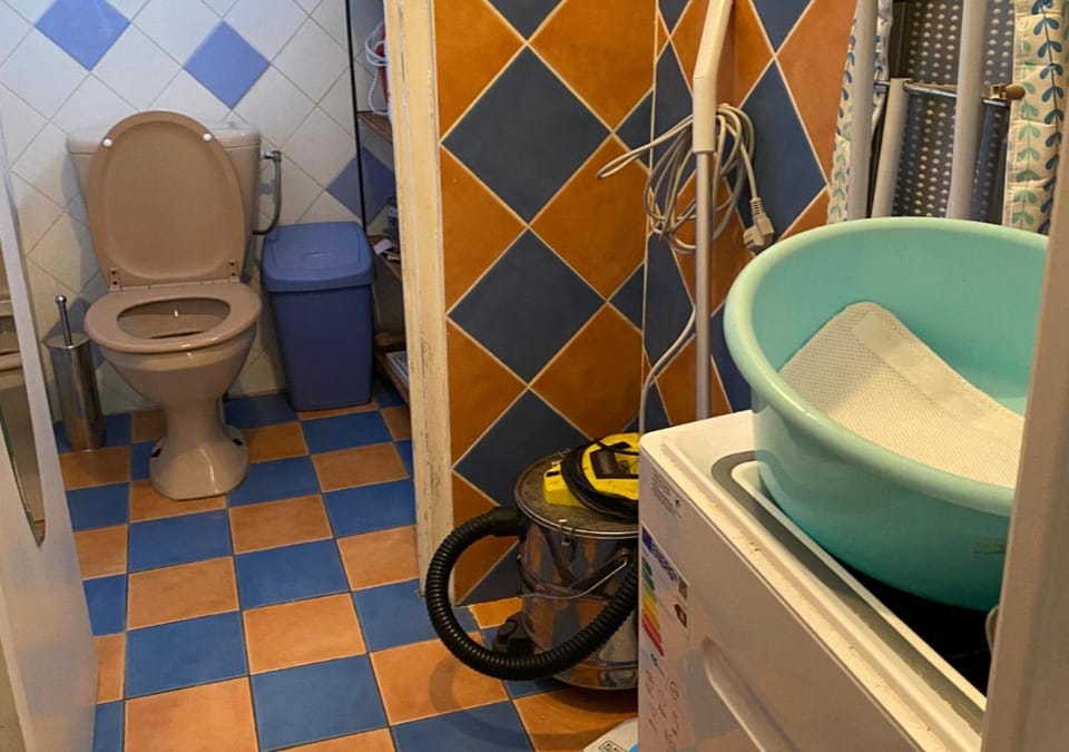 Toilet, washing machine