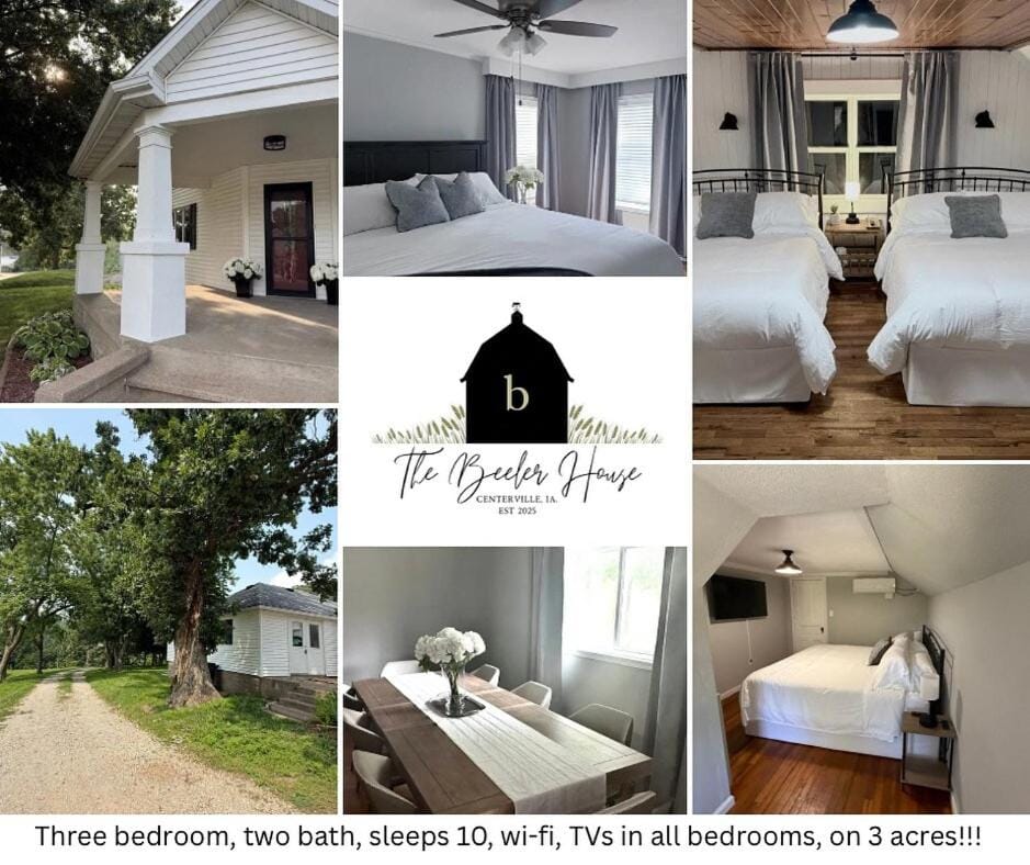Farmhouse Comfort on Acreage Near Rathbun Lake House in Iowa