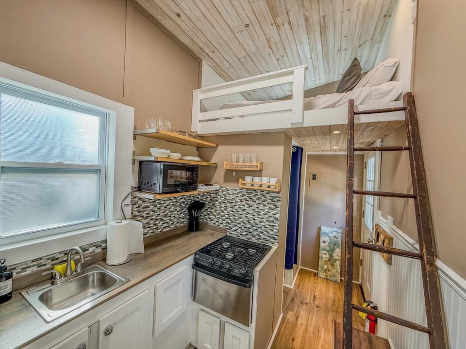Tiny Timber on Black Lake House in Adirondack Mountains