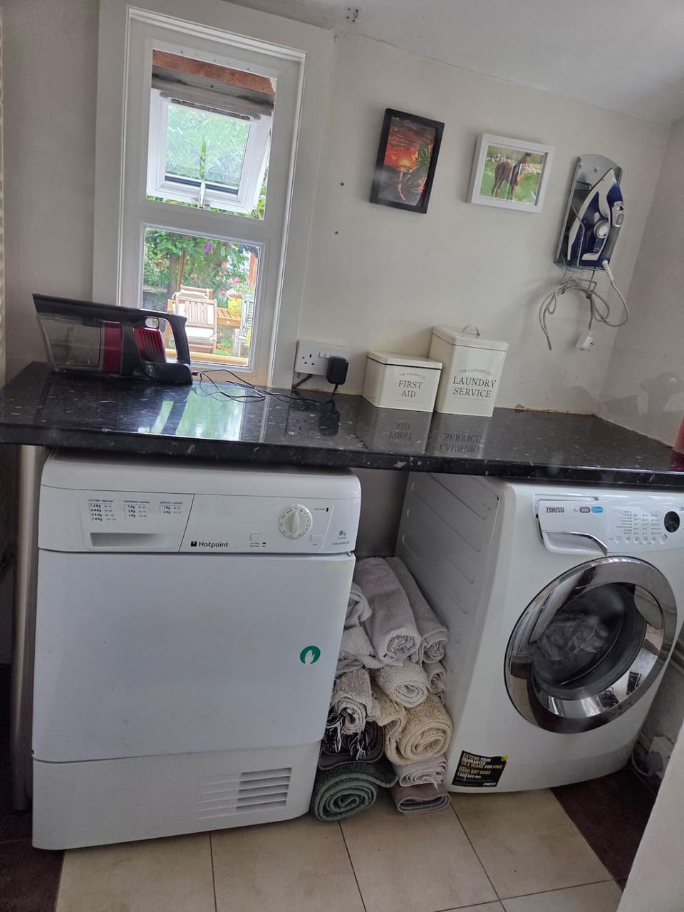 flat iron, laundry, washing machine