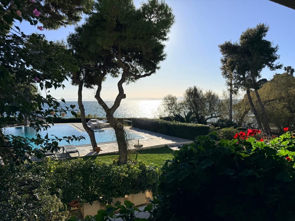 Garden, View (from property/room), Pool view, Sea view, Swimming pool