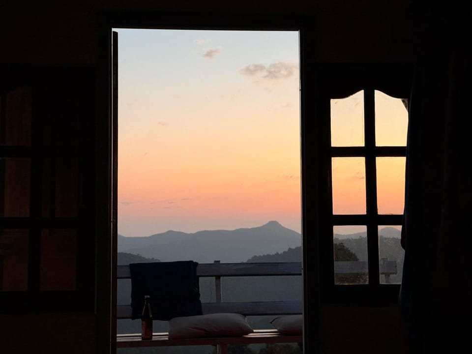 Natural landscape, Mountain view, Sunrise, Sunset