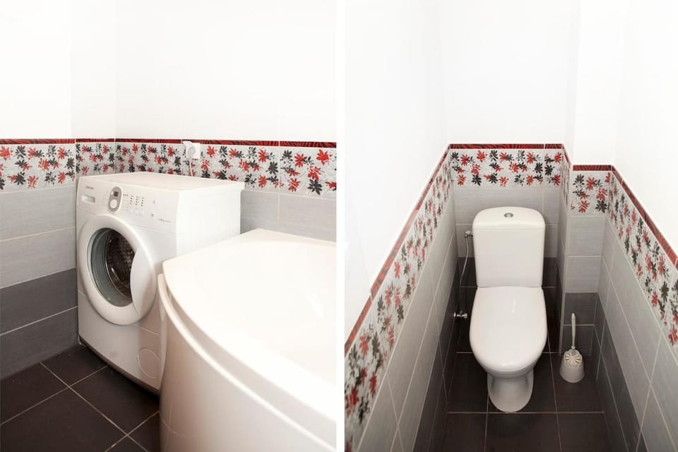 Toilet, Bathroom, washing machine