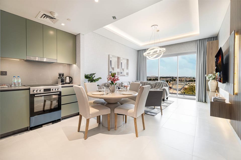 Kitchen or kitchenette, Living room, Seating area, Dining area, dishwasher, minibar, oven, pet friendly, stove