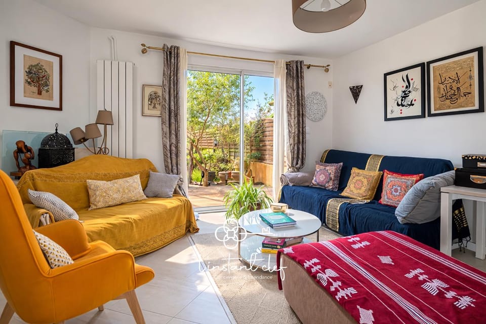 Garden, Living room, Garden view