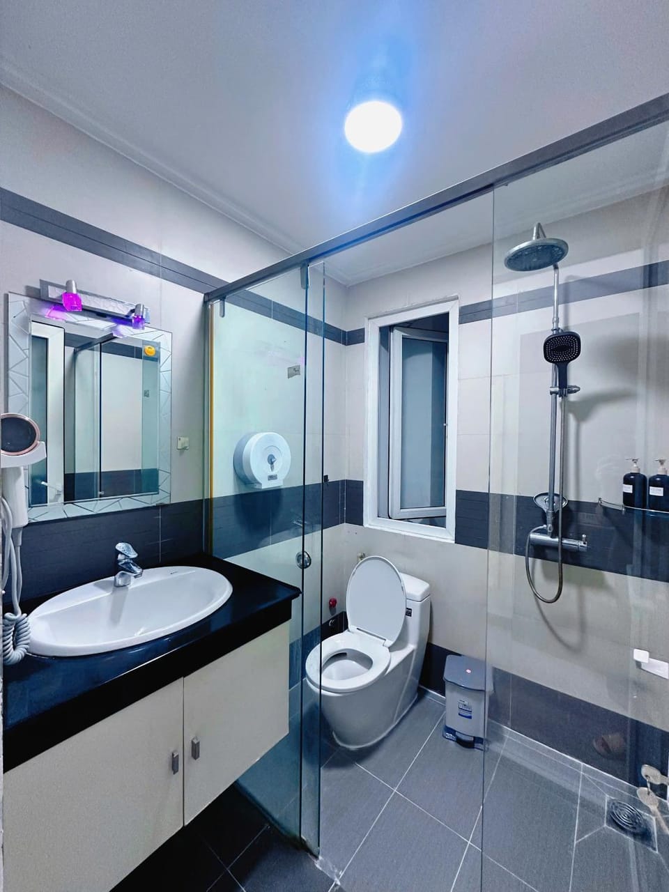 Shower, Toilet, towels