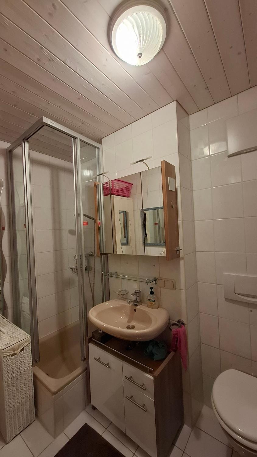 Bathroom, Living room