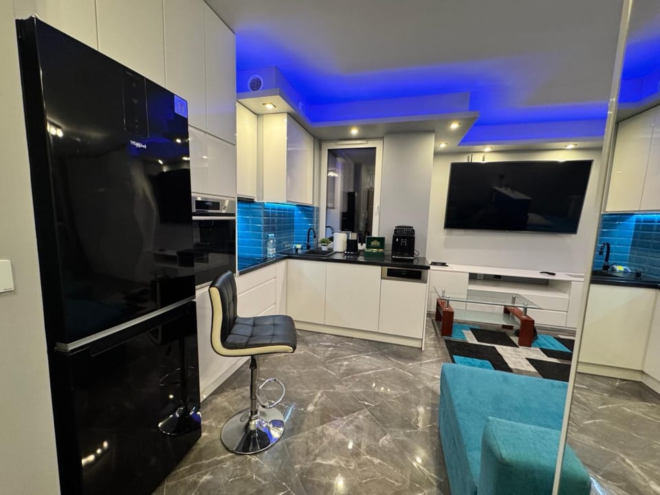 Kitchen or kitchenette, oven, stove