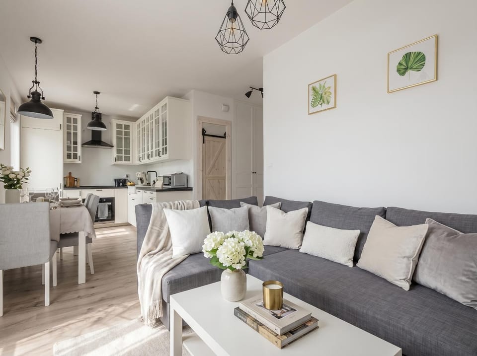 Kitchen or kitchenette, Living room, Seating area, Dining area, dishwasher, minibar, pet friendly, stove