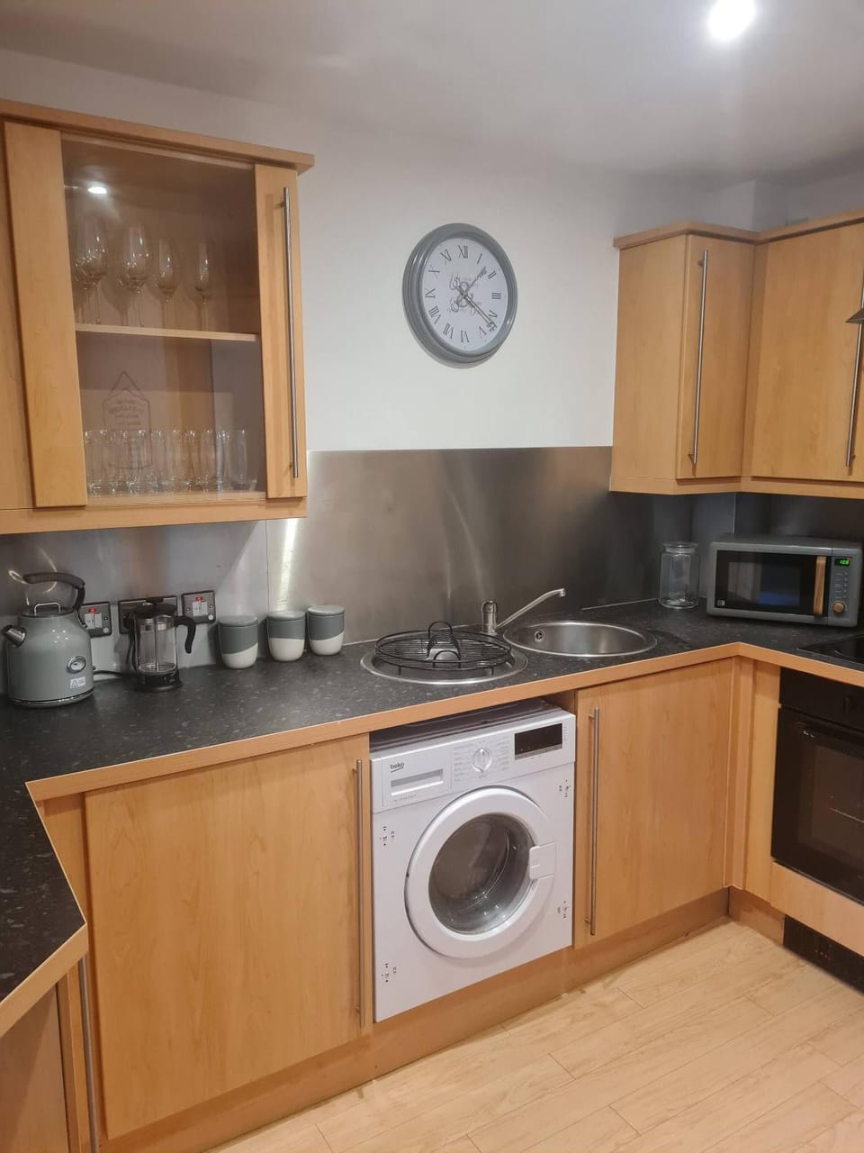 laundry, washing machine, kitchen