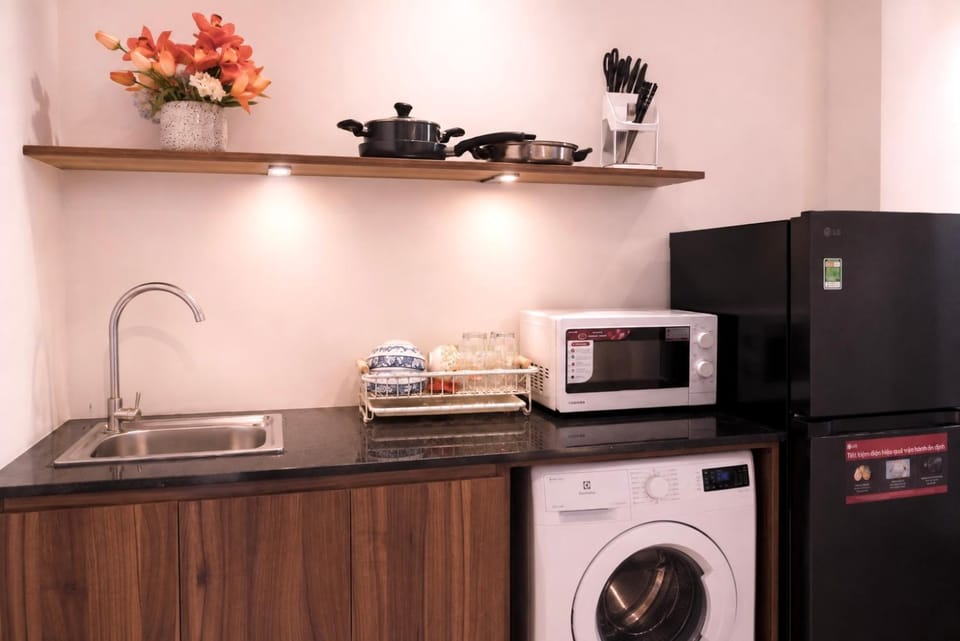 Coffee/tea facilities, Kitchen or kitchenette, minibar, oven, pet friendly, stove, stove, washing machine, kitchen, kitchen