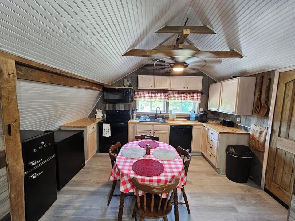 Cozy studio 1-bed country apartment cabin condo in Oak Harbor with AC Cabin in Lake Erie