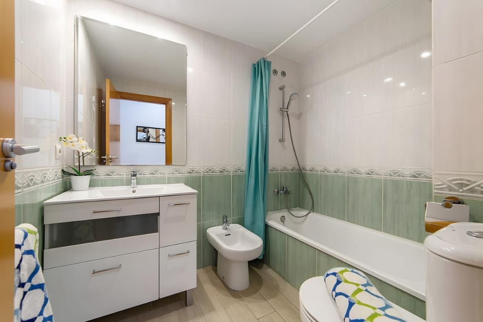 Bathroom, Living room