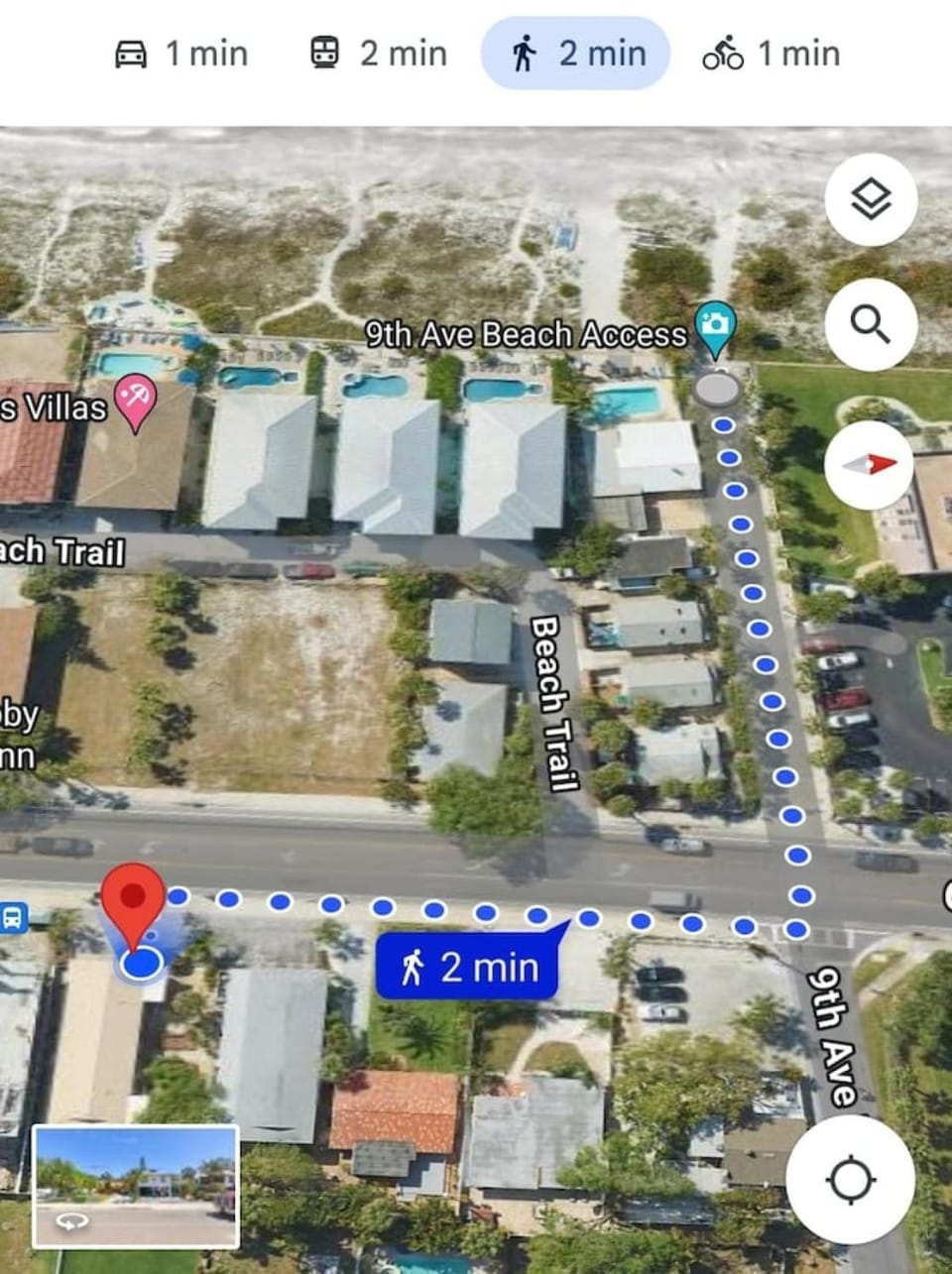 Bird's eye view, Beach, Location