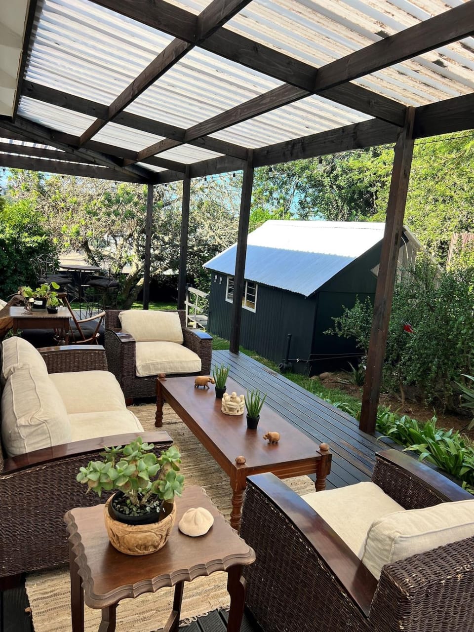 Patio, Balcony/Terrace, Seating area, Garden view