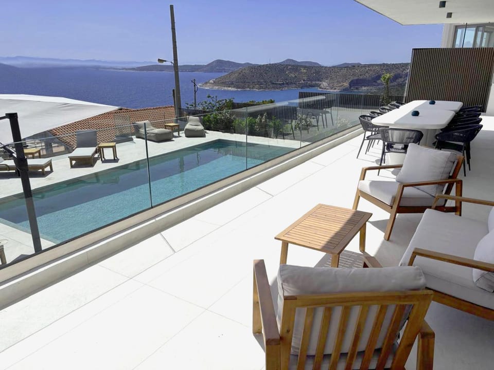 View (from property/room), Pool view, Sea view, Swimming pool