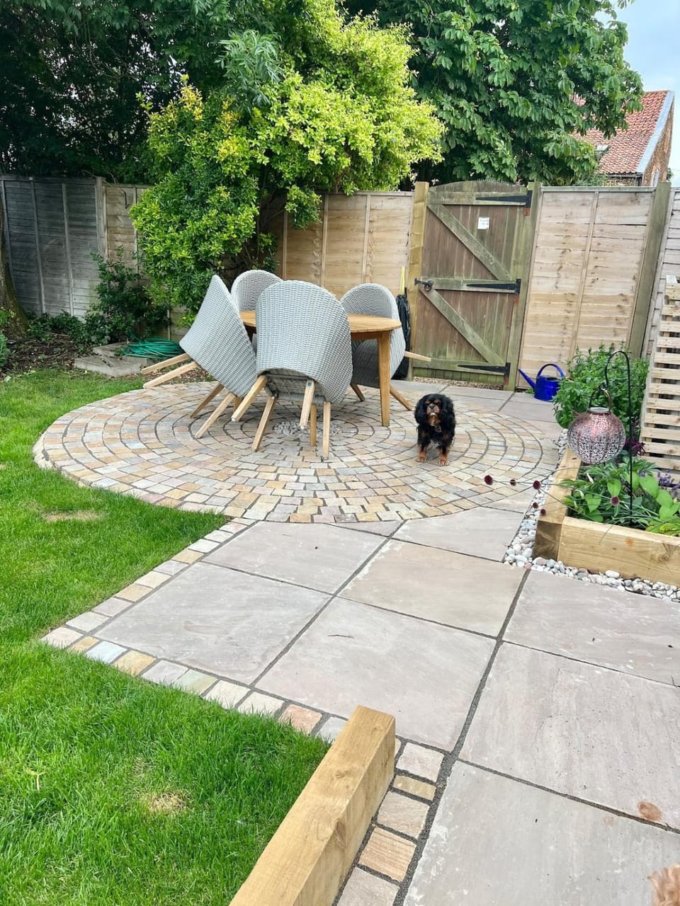 Patio, Seating area, Garden view