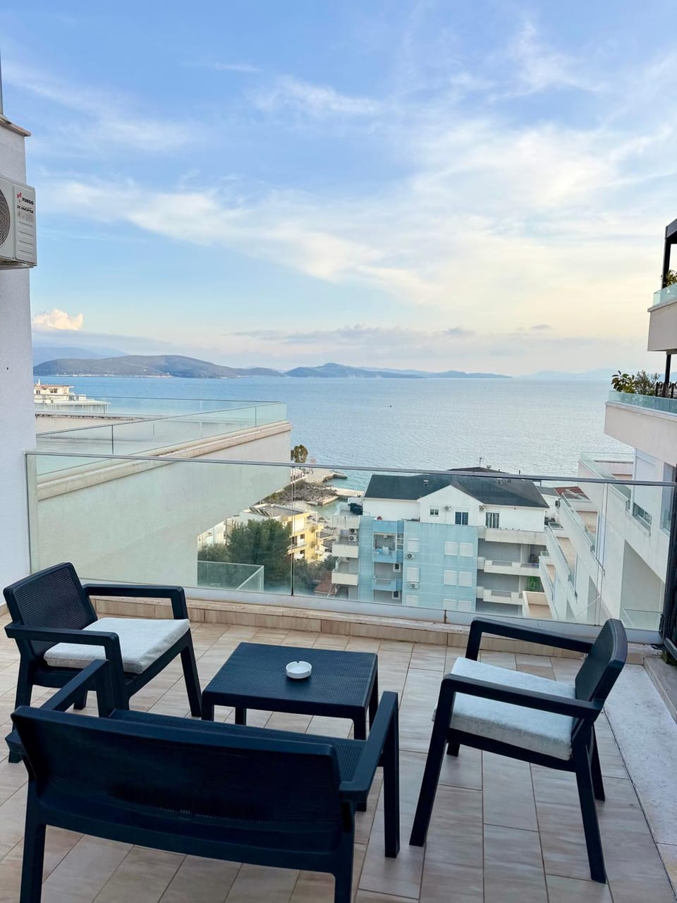 View (from property/room), Balcony/Terrace, Sea view