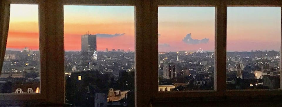 City view, Sunset
