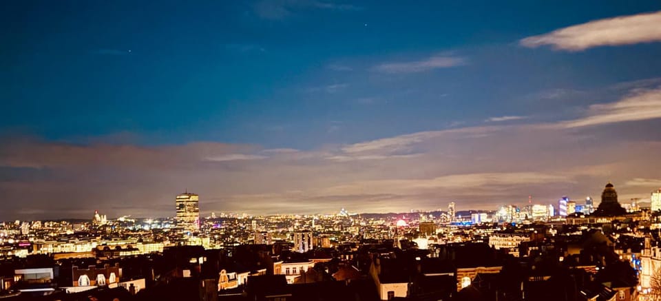 Night, Bird's eye view, City view