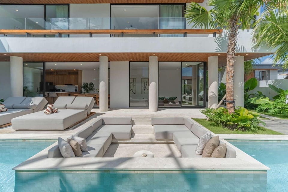 Brand New Villa Pearl Luxury 4BR - Private Pool and Sunset View in Berawa, Canggu Villa in North Kuta