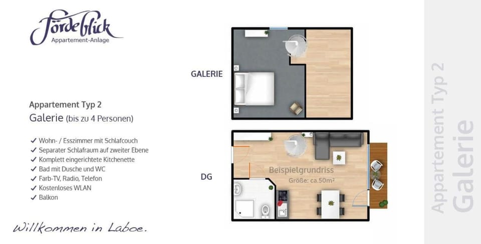 2A 18 Leuchtfeuer DG Apartment in Laboe