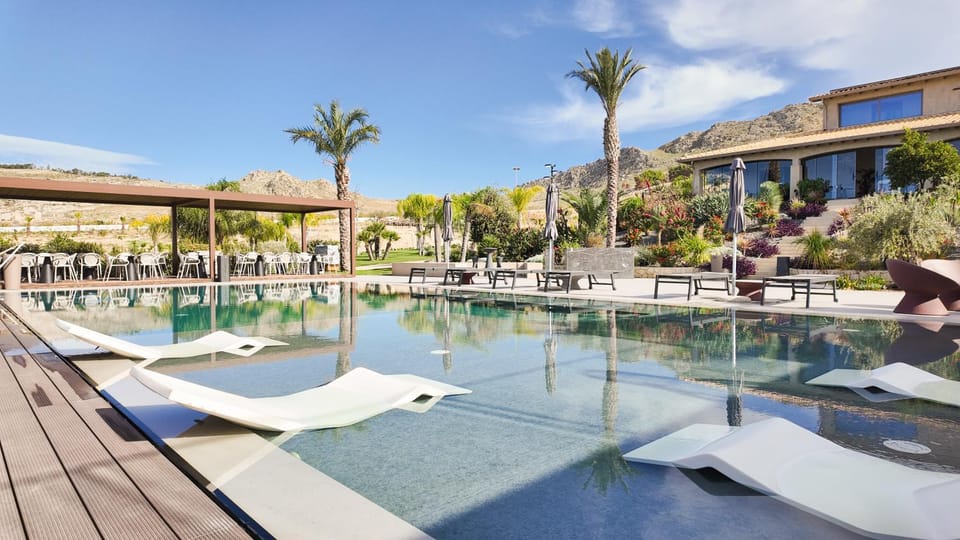 Natural landscape, Pool view, Swimming pool, Swimming pool, sunbed