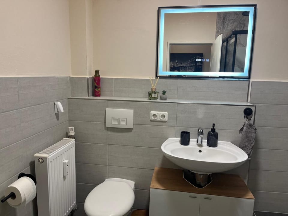 Bathroom, Living room