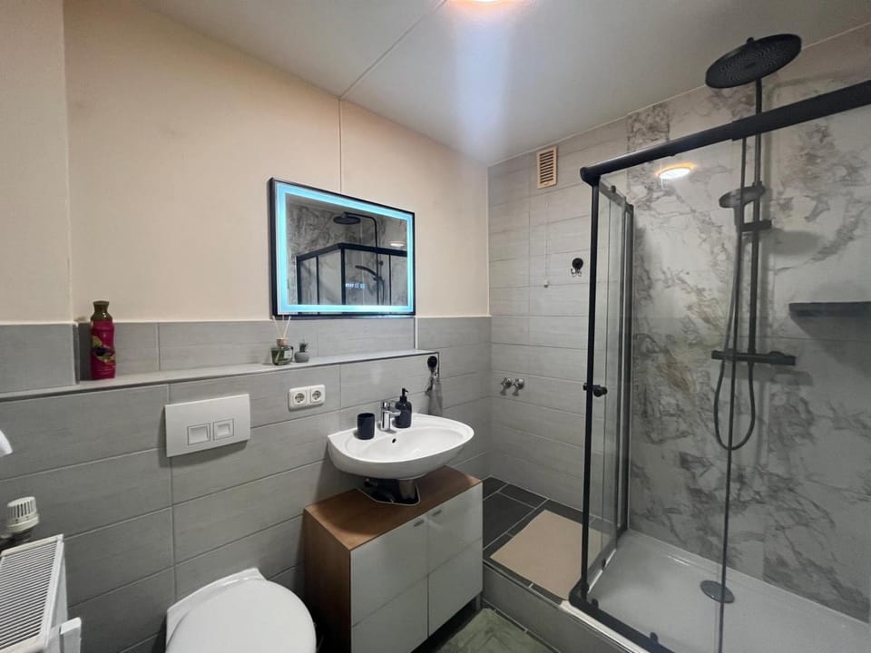 Bathroom, Living room