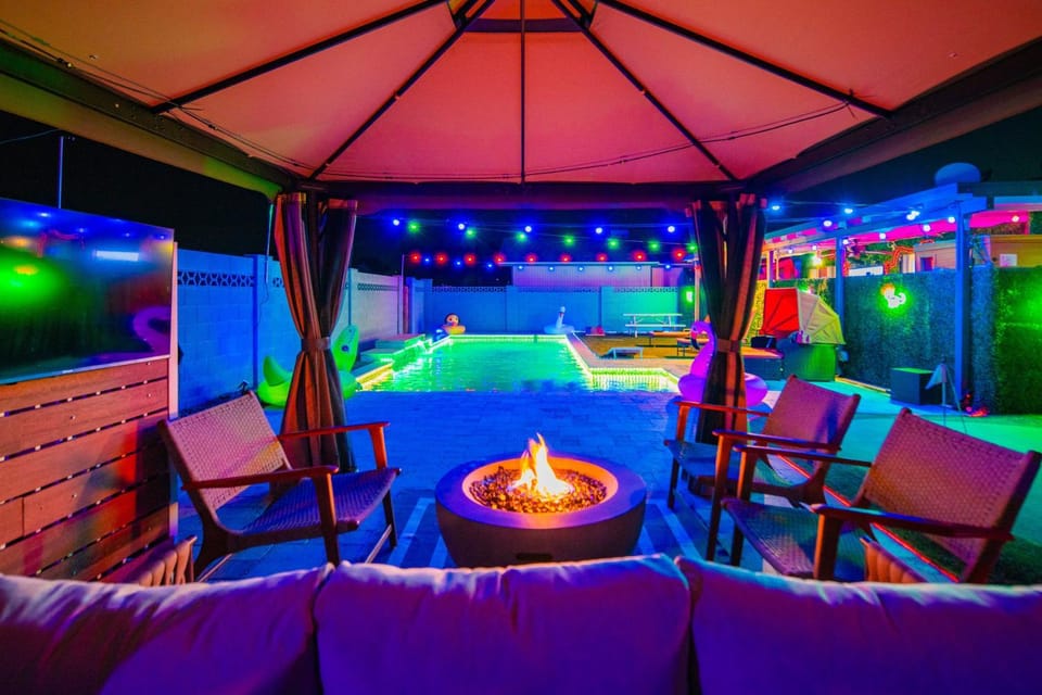 Poolside Nights & Neon Vibes! Scottsdale Escape House in Scottsdale